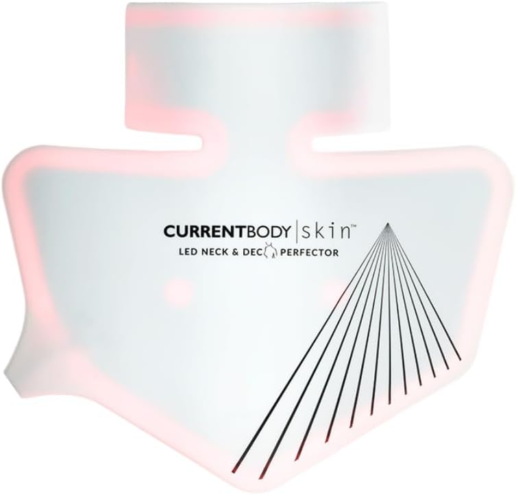 CurrentBody Skin LED Neck & Décolletage Mask: Series 1 | Red Light Therapy Mask for Anti-Aging of the Neck and Chest