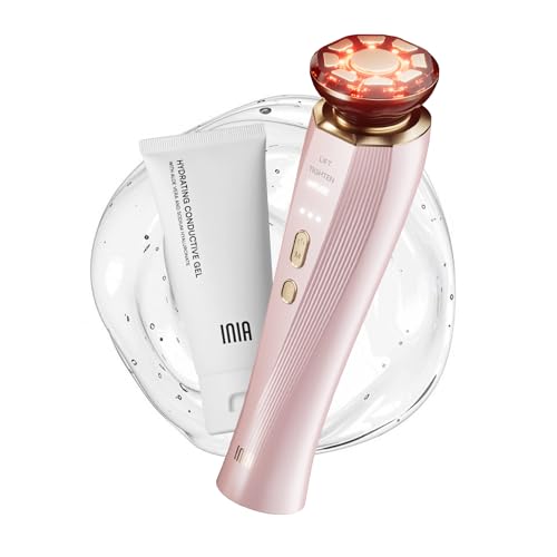 INIA 3-in-1 Red Light Therapy for Face and Neck Beauty Device for Puffiness & Skin Firming Skincare Tool