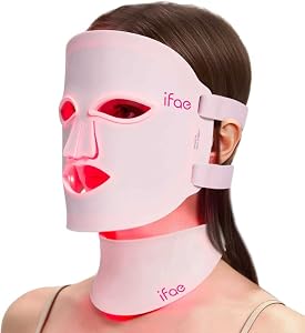 IFAE Red Light Therapy for Face and Neck, Red Light Therapy Mask with 850nm Infrared (NIR)