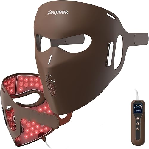Zeepeak 3D LED Red Light Therapy Mask for Face, FDA-Cleared, 360 LEDs, — Build quality and design details up close