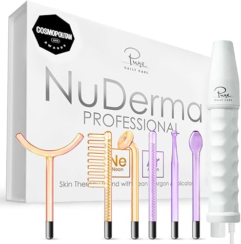 NuDerma Professional Skin Therapy Wand - Portable Skin Therapy Machine — Our recommended configuration for best results