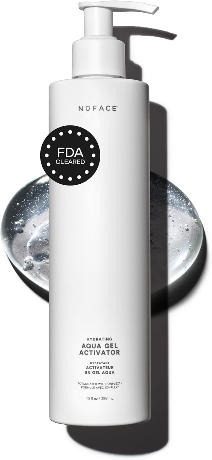 NuFACE IonPlex Aqua Gel Activator - The FDA-Approved Un-Dupeable Microcurrent Facial Device Conductive Gel for Face & Body...