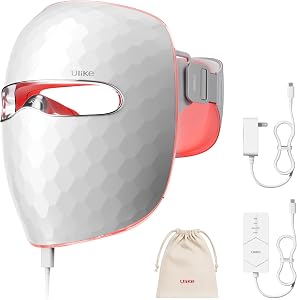 Ulike ReGlow LED Face Mask, Red Light Therapy for Face, Red, Blue, Yellow & Infrared L