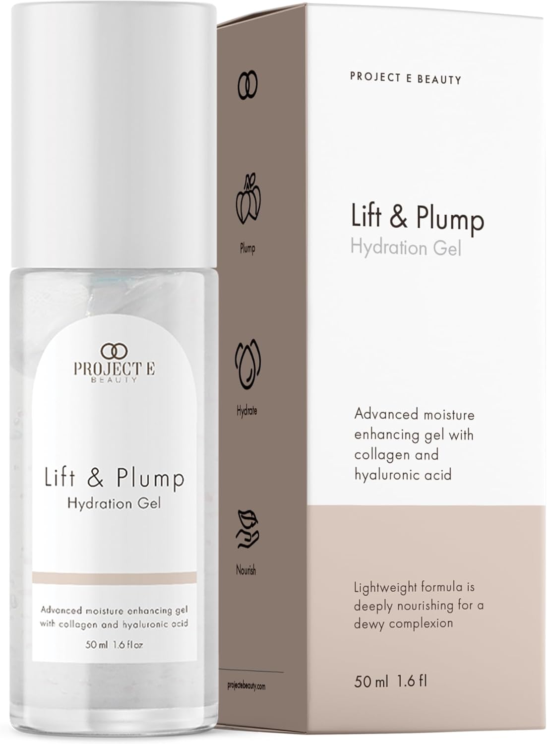 Project E Beauty Lift & Plump Hydration Gel 24-Hour Hydration | Anti-Aging Brightening Treatment | Hydrating & Moisturizin...