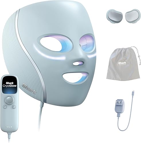 Shark CryoGlow LED Face Mask with Under-Eye Cooling, Anti-Ageing & Ble — Real-world performance testing in action