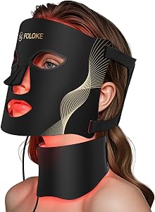 Red Light Therapy for Face, LED Light Therapy Mask Skin Care Mask & Neck, LED Red &amp