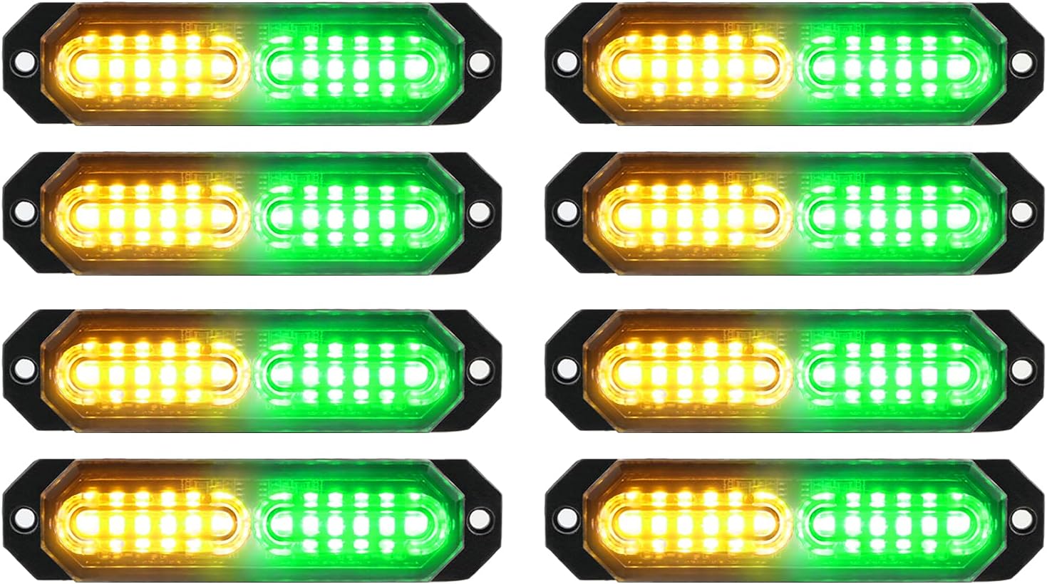 Green, Yellow & Amber